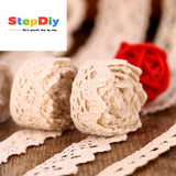 Cotton lace lace accessories decorative lace hollow lace belt fabric handmade DIY clothing curtain material 16.4 foot serving