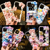 Cream gel phone case diy material kit handmade Christmas resin cartoon accessories doll set